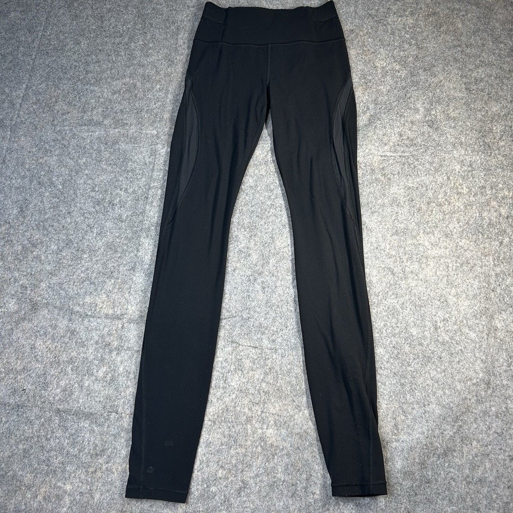 Athleta Legging Arua Heel Tight Womens Small Black Full Length Flaws